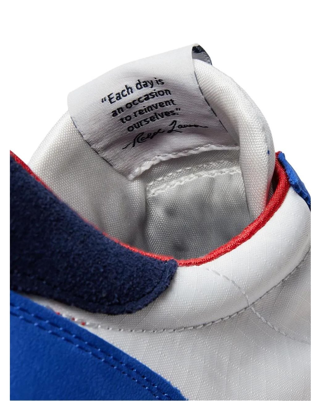 Polo Ralph Lauren Blue Logo-Embroidered Panelled Sneakers for men