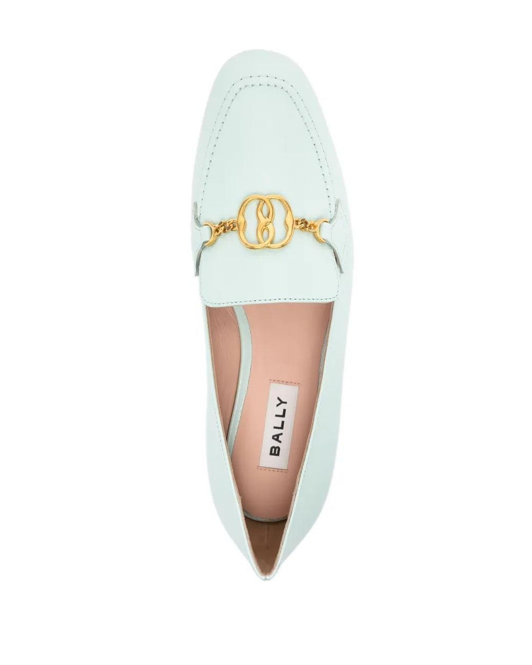 Bally White Daily Emblem Leather Loafers