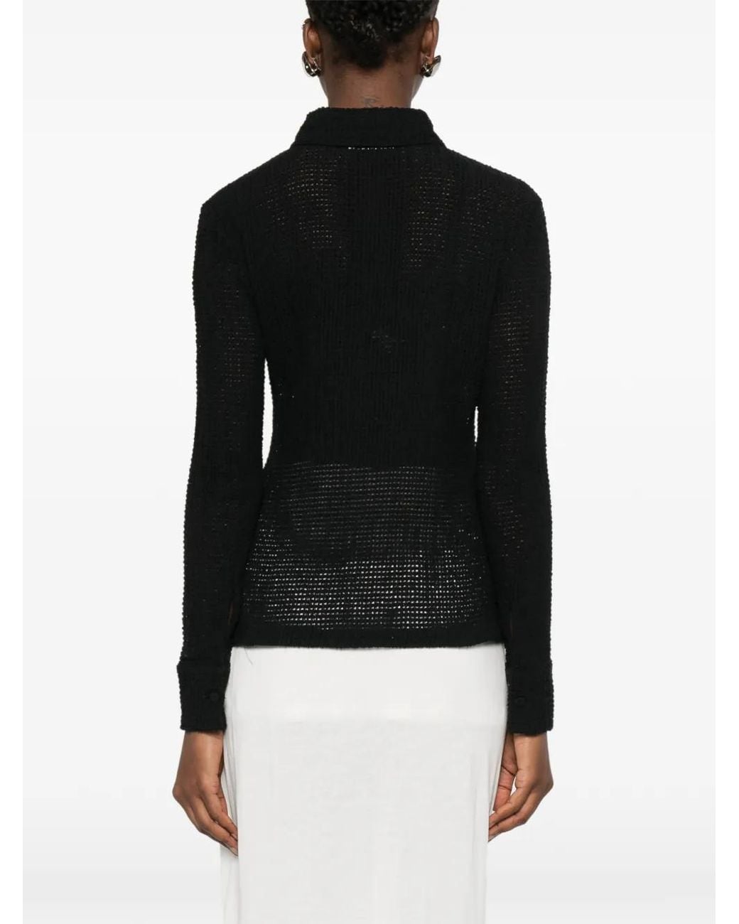 Jil Sander Black Buttoned Shirt