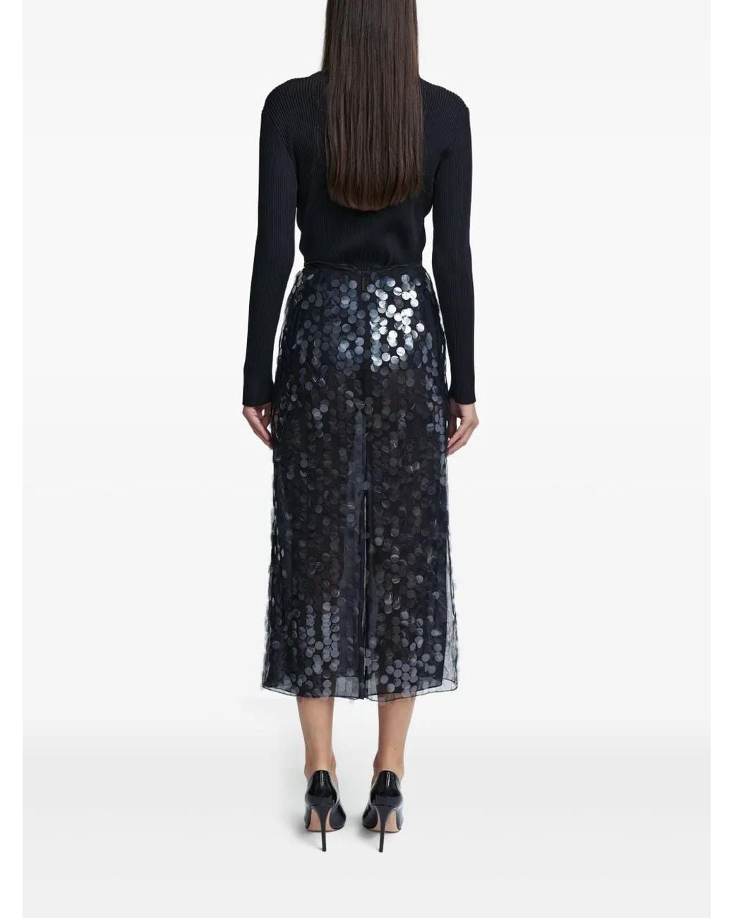 16Arlington Blue Dia Midi Skirt