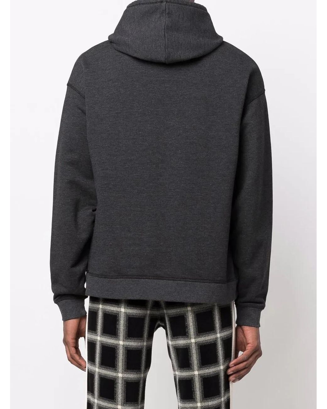 DSquared² Black Logo-Print Relaxed Hoodie for men