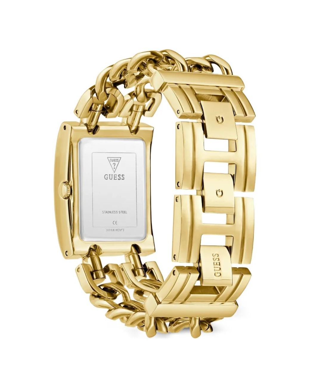 Guess Metallic Mod Heavy Metal Tone Analog Watch
