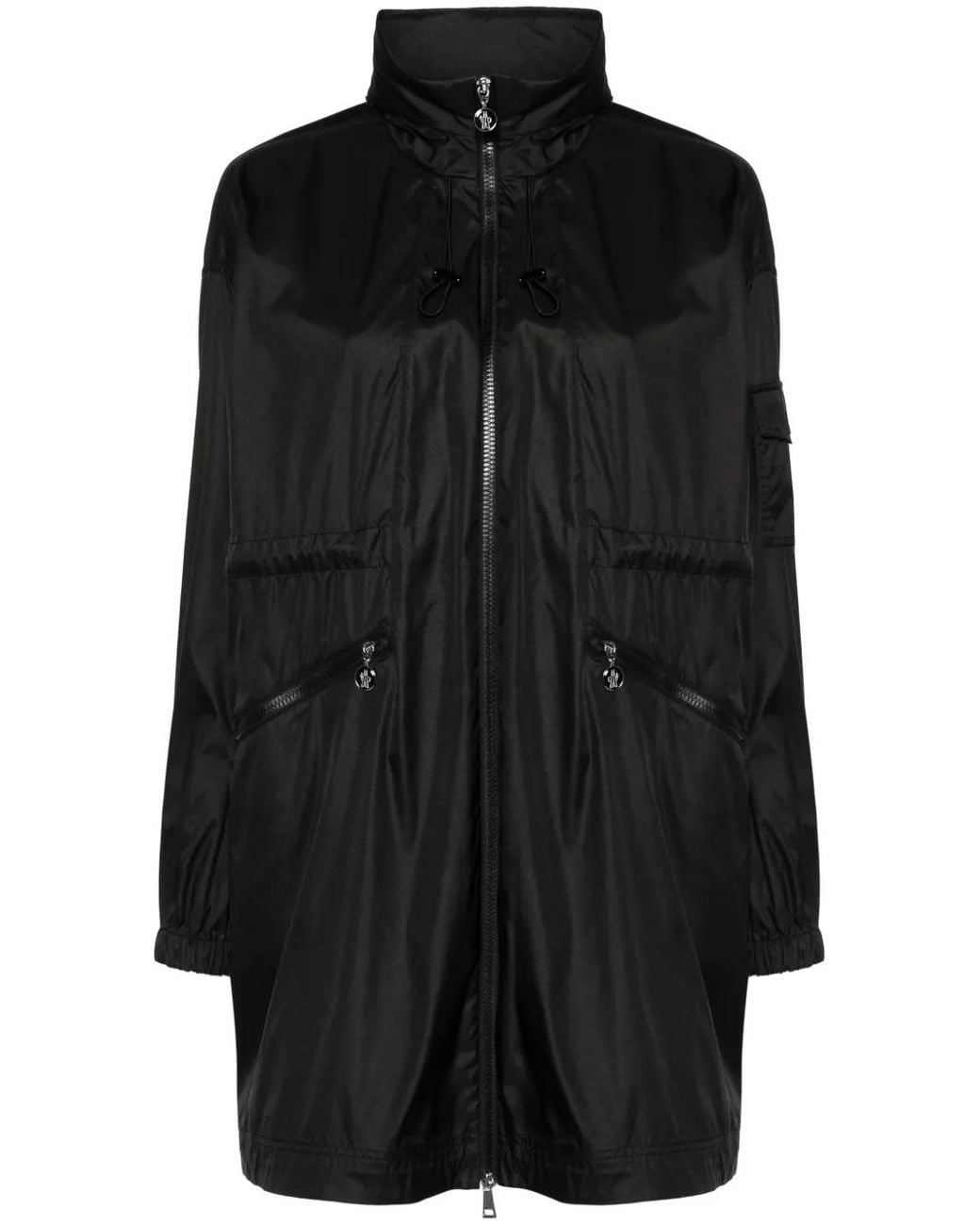 Moncler Black Adhemar Drawstring-Waist Parka