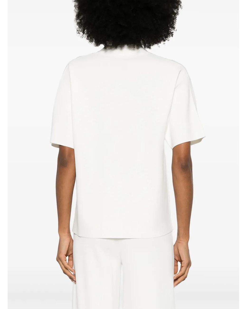 P.A.R.O.S.H. White Knitted Polo Shirt