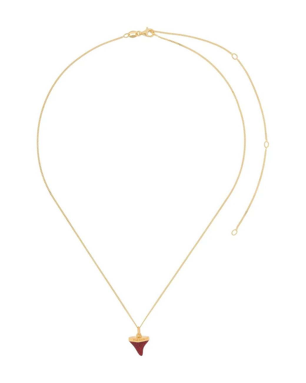 True Rocks White Shark Tooth Pendant Necklace for men