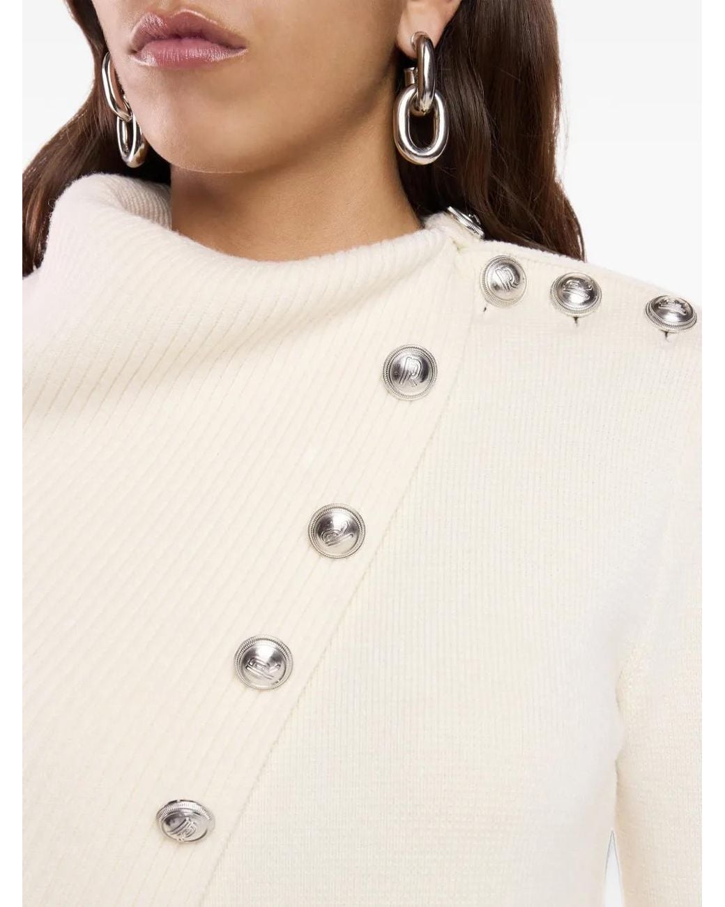 Rabanne White Temporary Wool Jumper