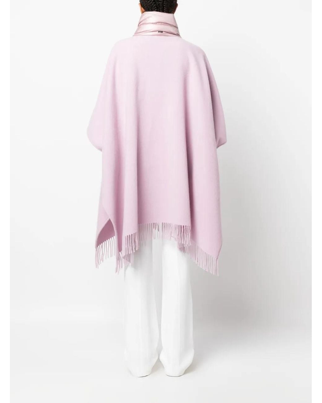 Herno Wollen Cape in het Pink