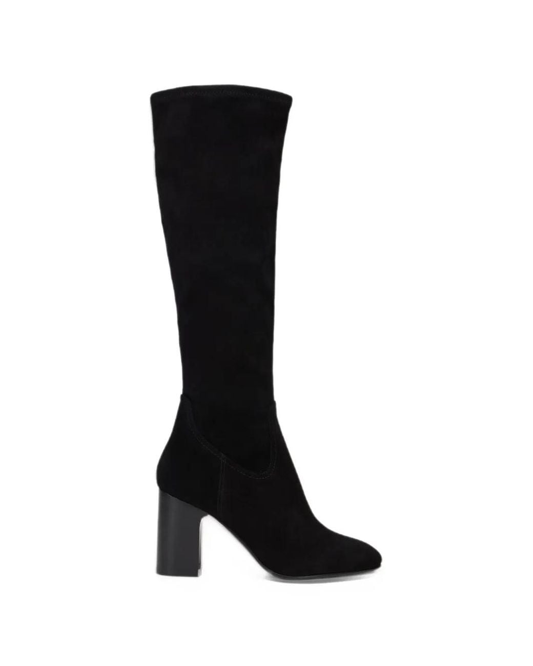 Stuart Weitzman Black Mulberry Stretch Knee-High Boots