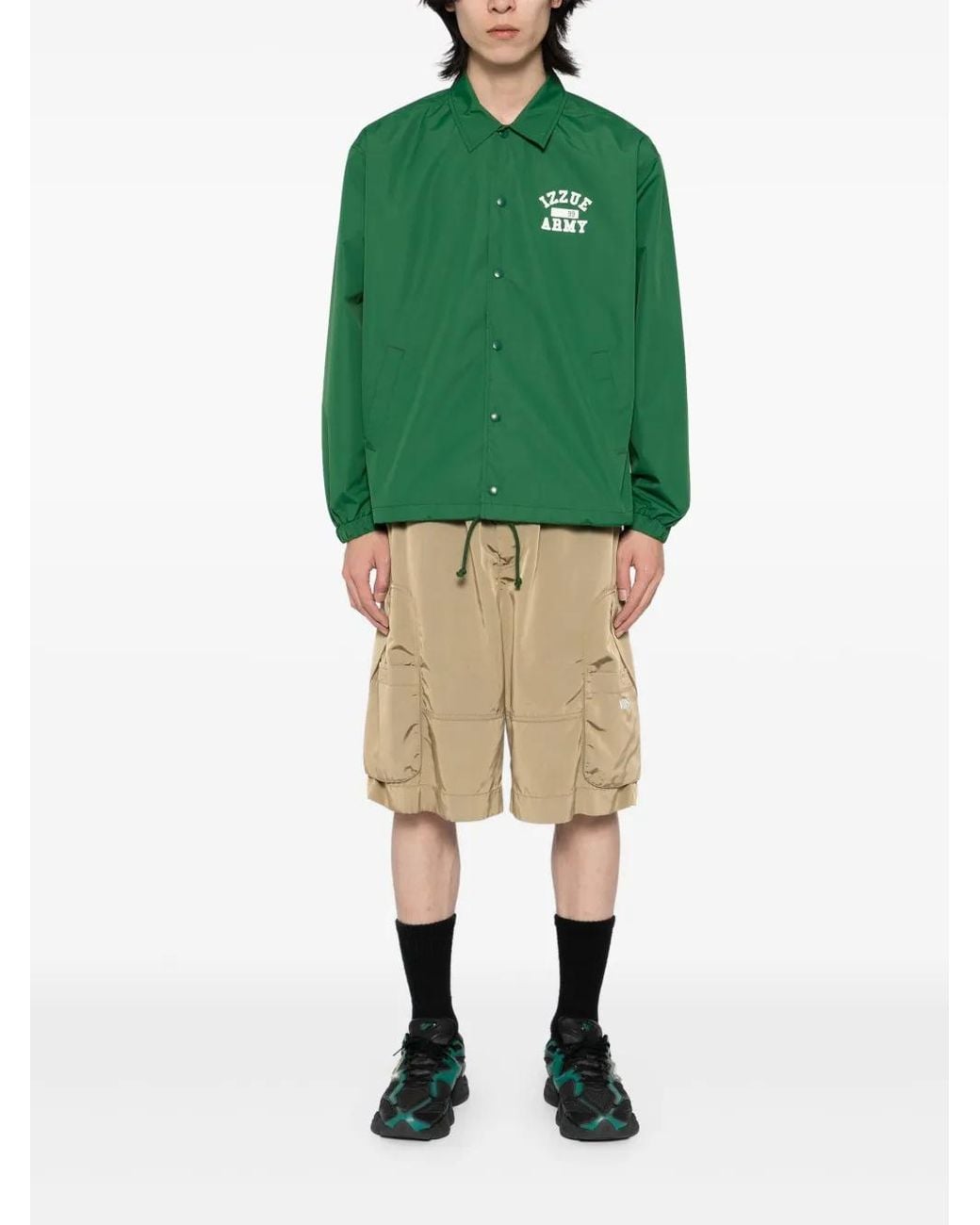 Izzue Green Logo Jacket for men