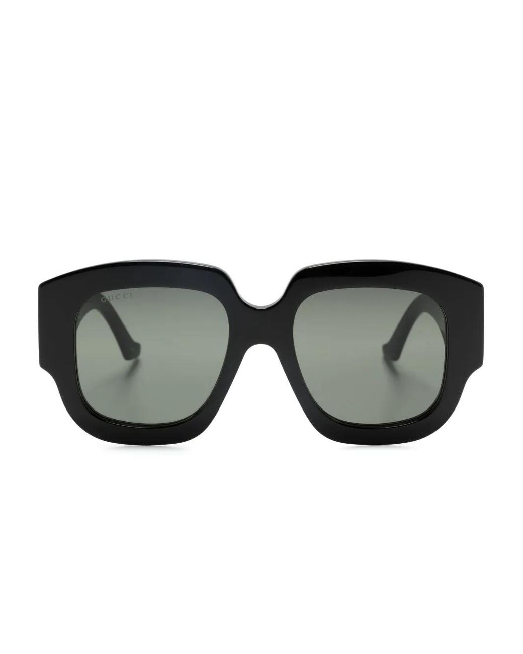 Gucci Black Double G Oversize-Frame Sunglasses