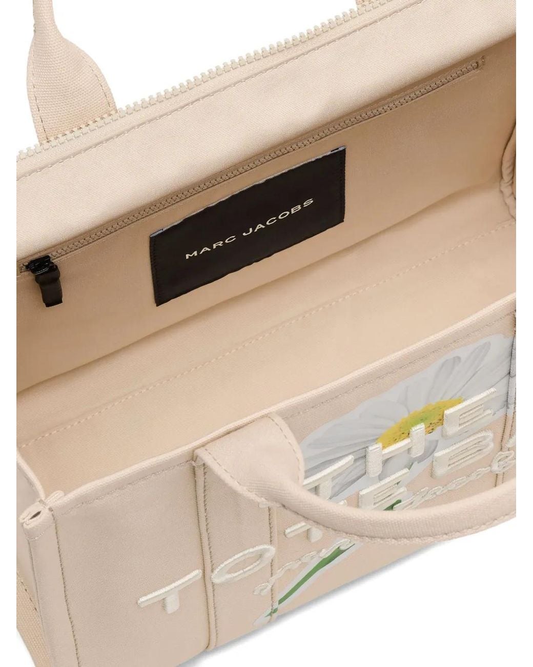 Marc Jacobs White Medium Tote Printed Bag