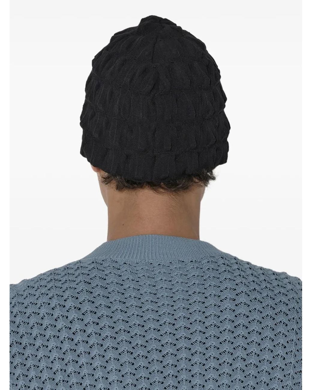 J.L-A.L Black Basic Beanie for men