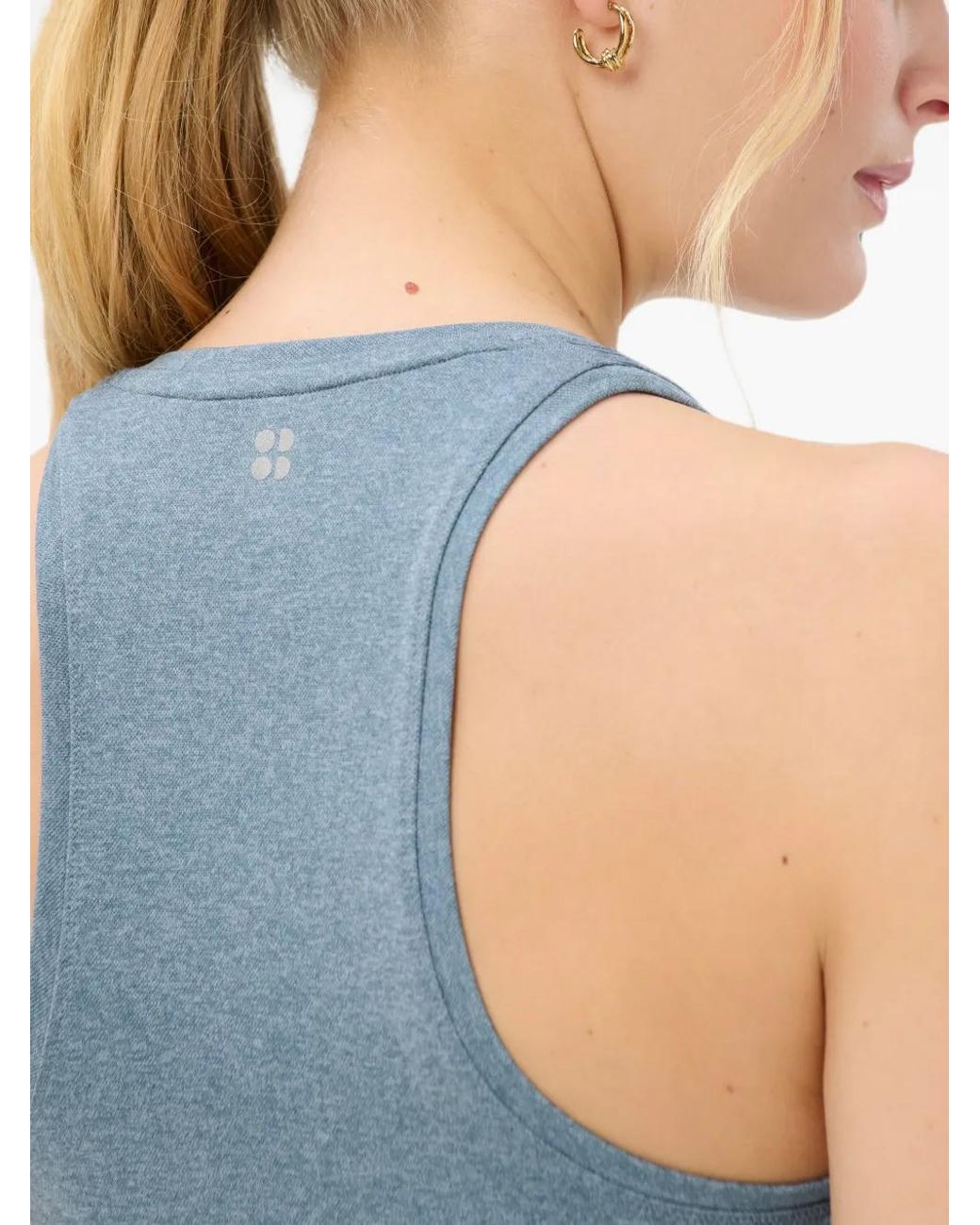 Sweaty Betty Blue Crew-Neck Tank Top