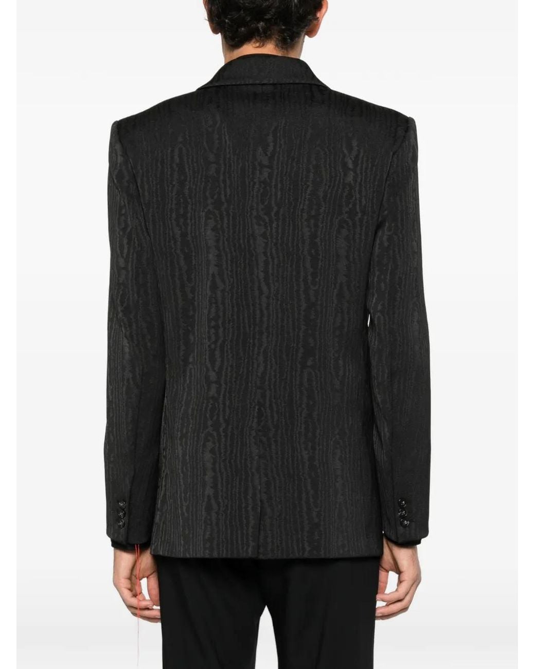 Patrizia Pepe Black Double-Breasted Jacket for men