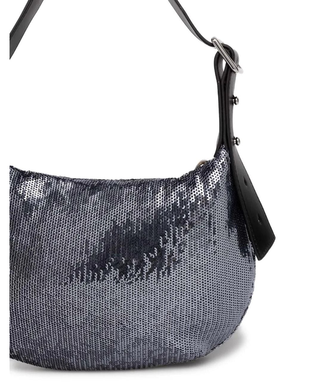 Samsøe & Samsøe Blue Sequin-Embellished Tote Bag