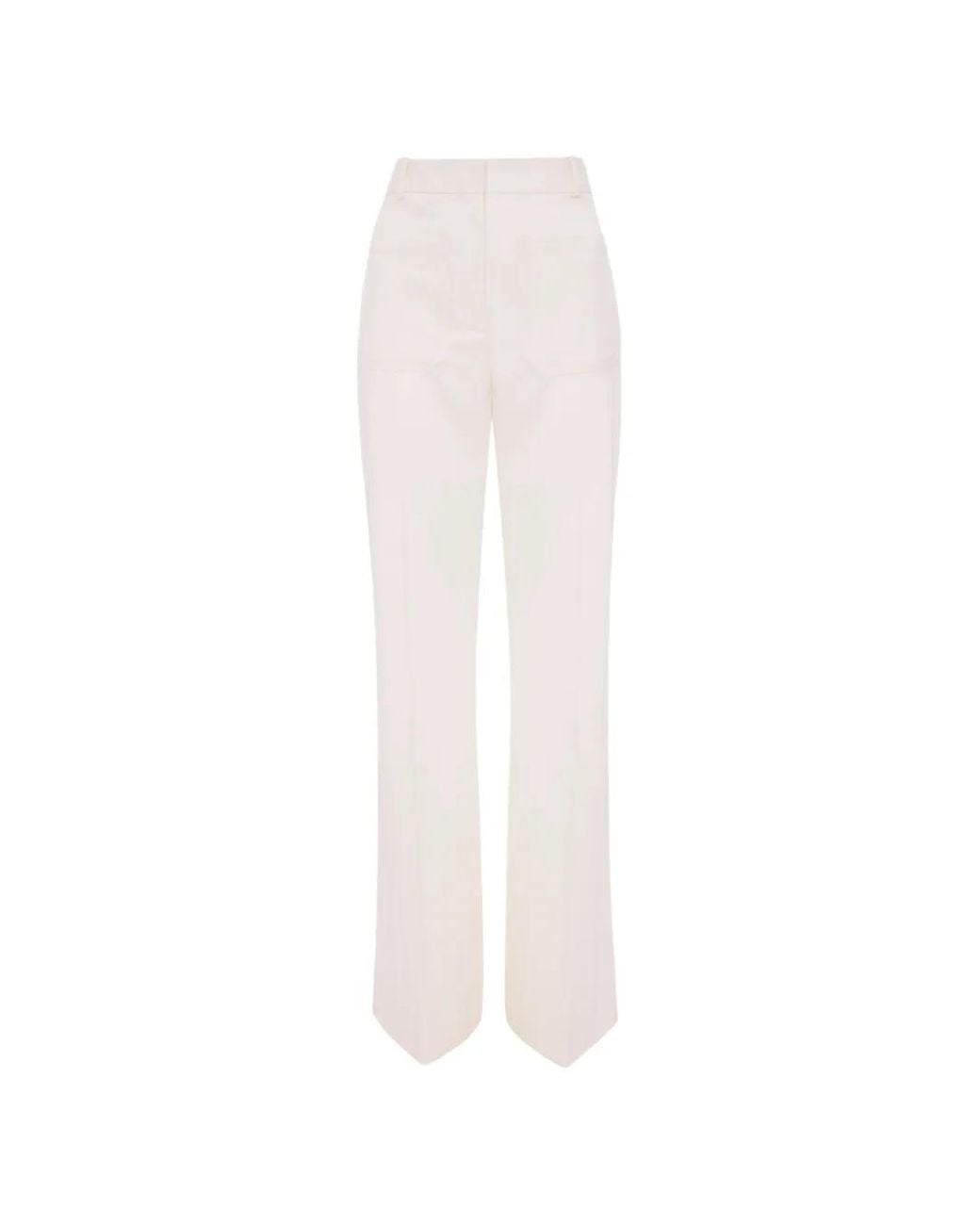 Victoria Beckham White Alina Trousers