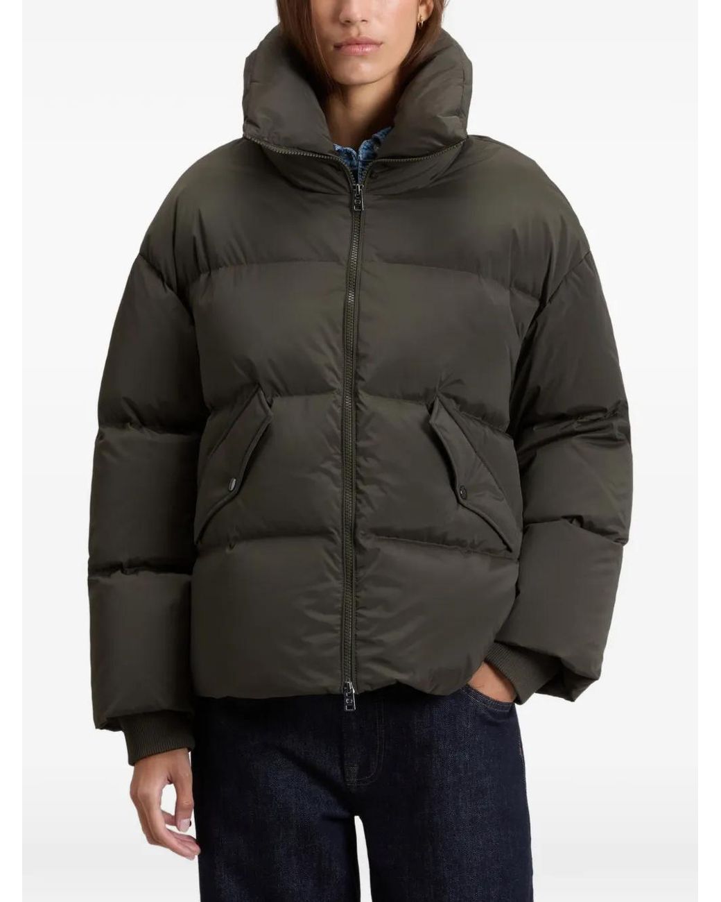 Woolrich Green Kelly Quilted Down Jacket