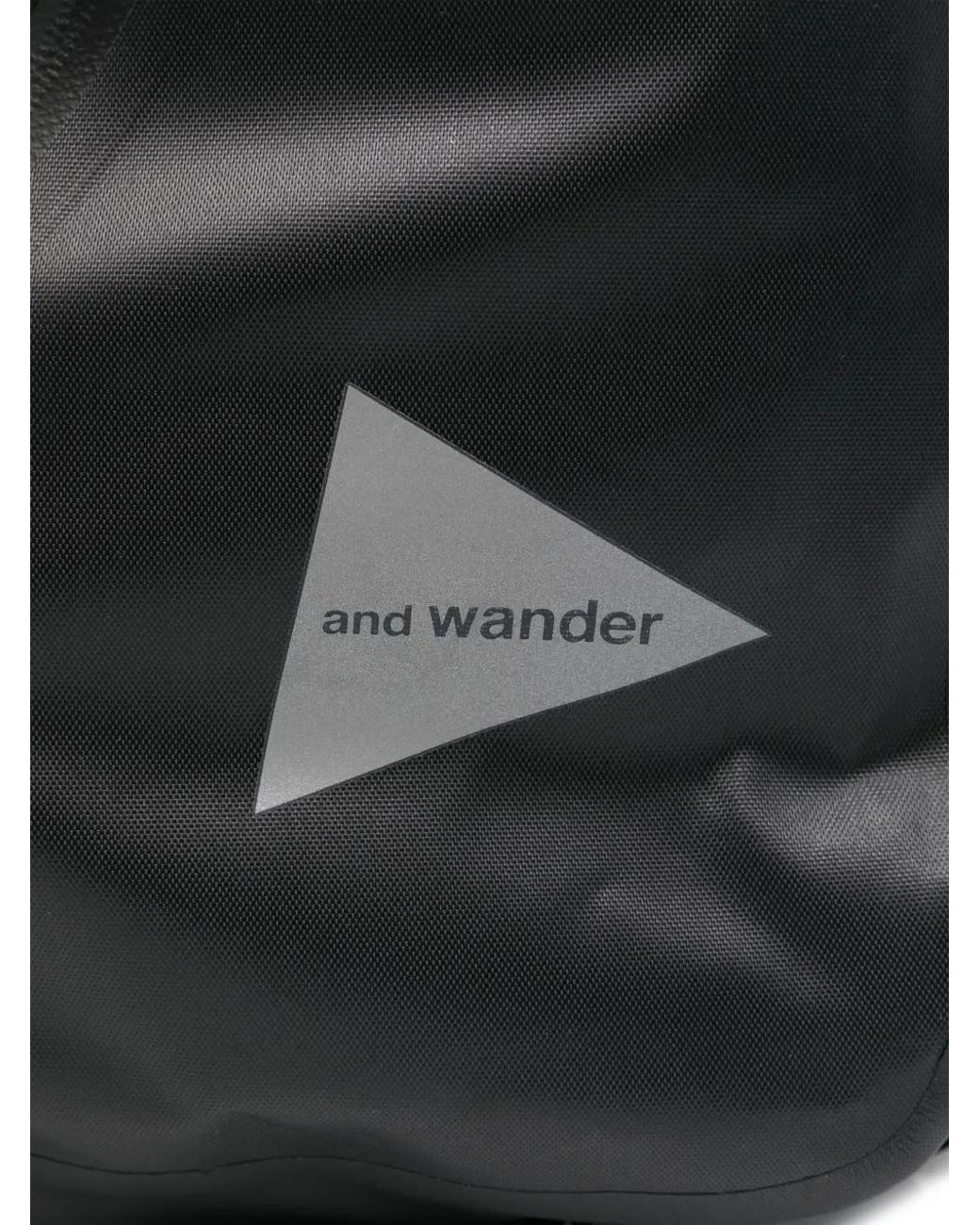 And Wander Black Waterproof Backpack for men