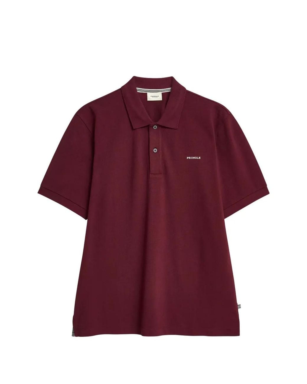 Pringle of Scotland Red Logo-Print Piqué Polo Shirt for men