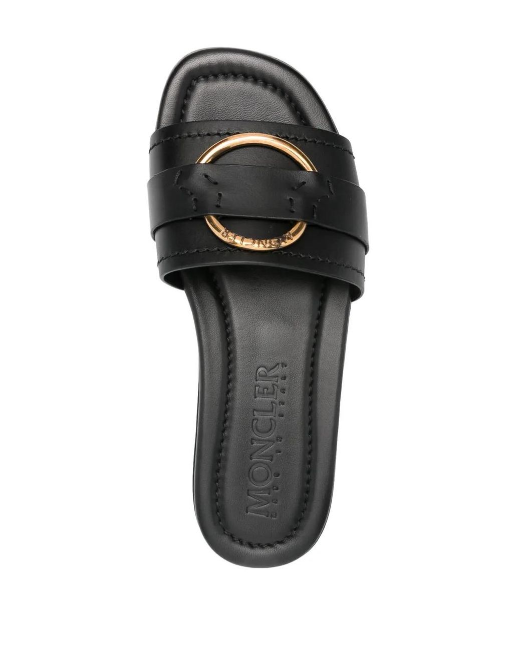Moncler Black 'Bell' Slippers