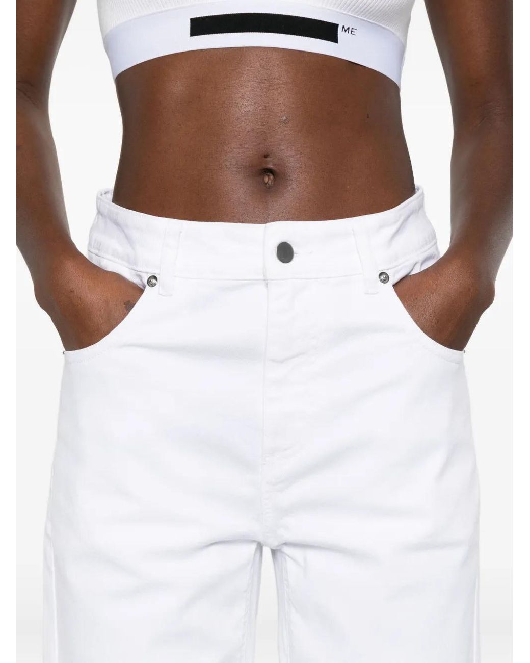 MEDEA Straight Jeans in het White