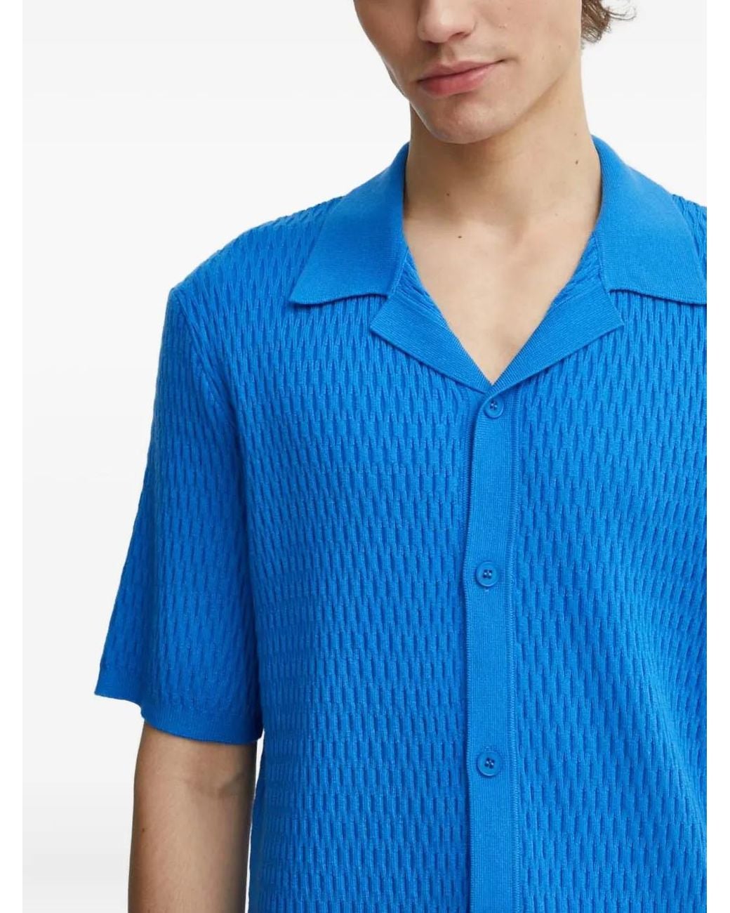 Chemise À Effet Texturé Samsøe & Samsøe pour homme en coloris Blue