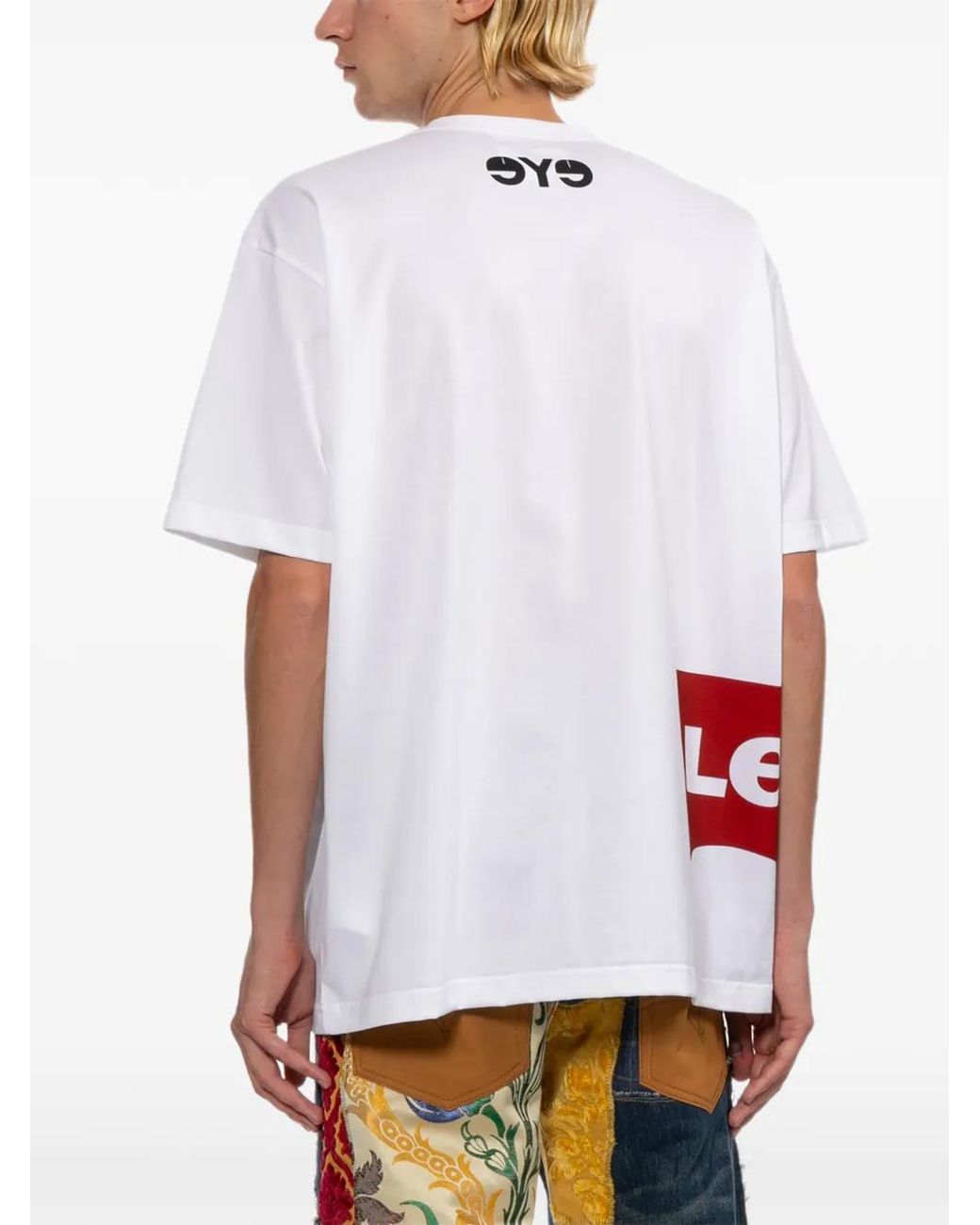 Junya Watanabe White X Levi's Logo-Print T-Shirt for men