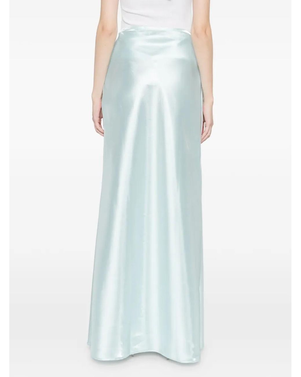 L'idée White York Pleat Skirt