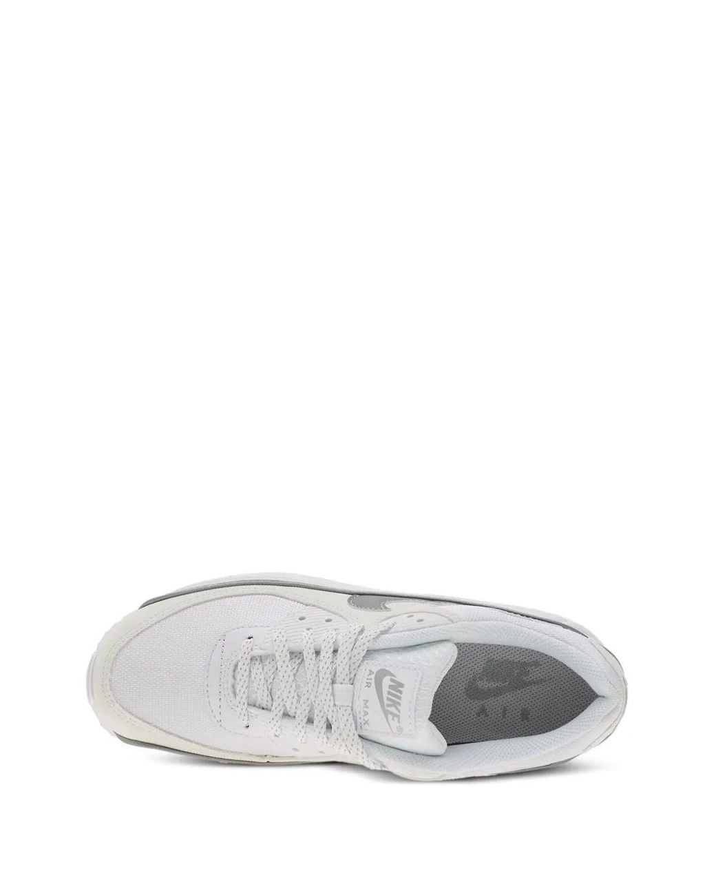Nike White Air Max 90 Lace-Up Sneakers for men