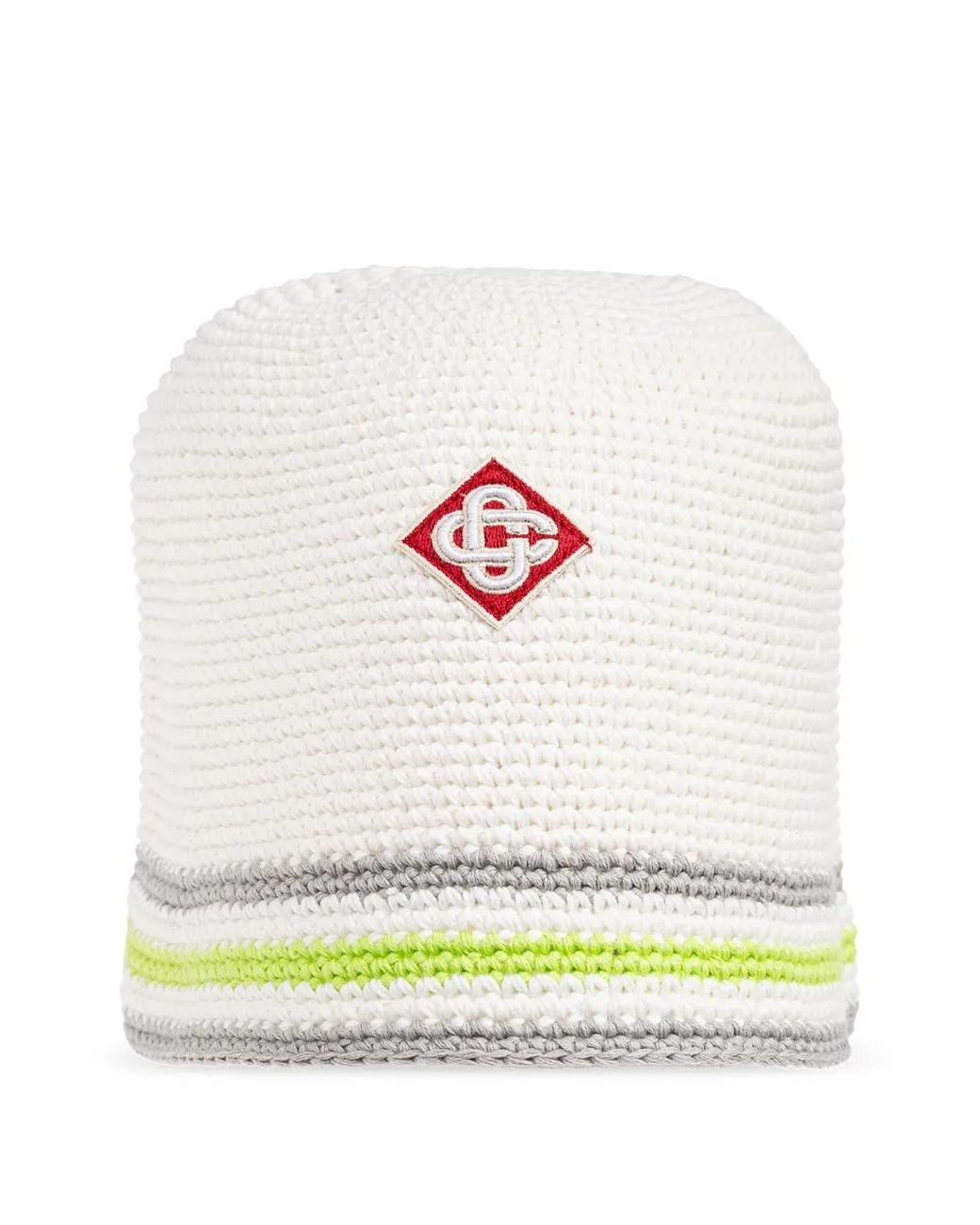 Casablanca Gray Stripe Crochet Hat