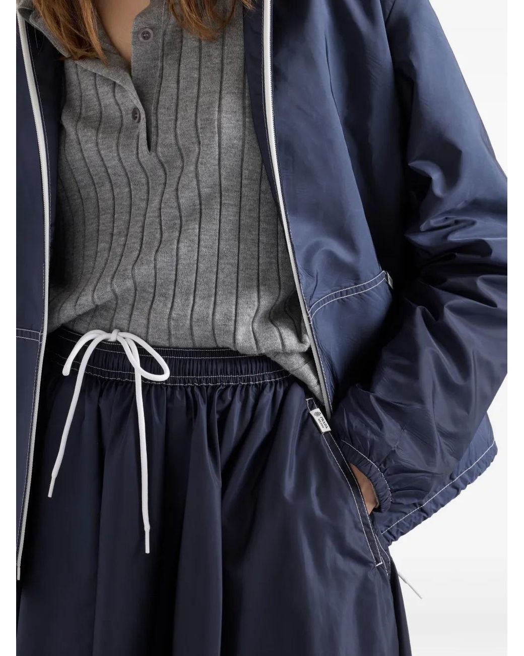 Prada Blue Light Re-Nylon Full Skirt