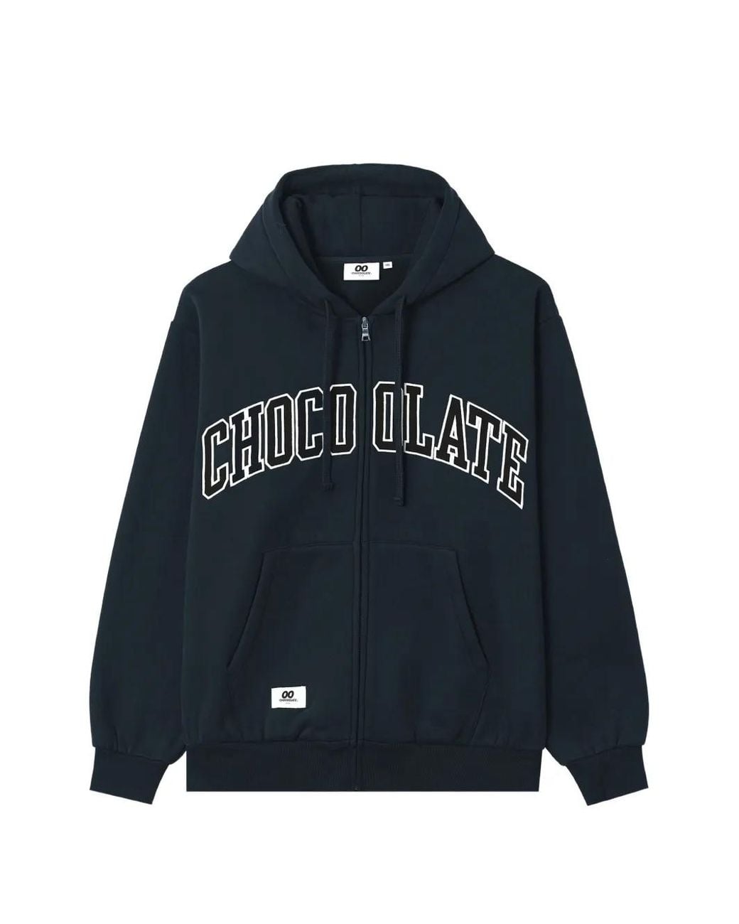 Chocoolate Blue Logo-Print Zip-Up Hoodie for men