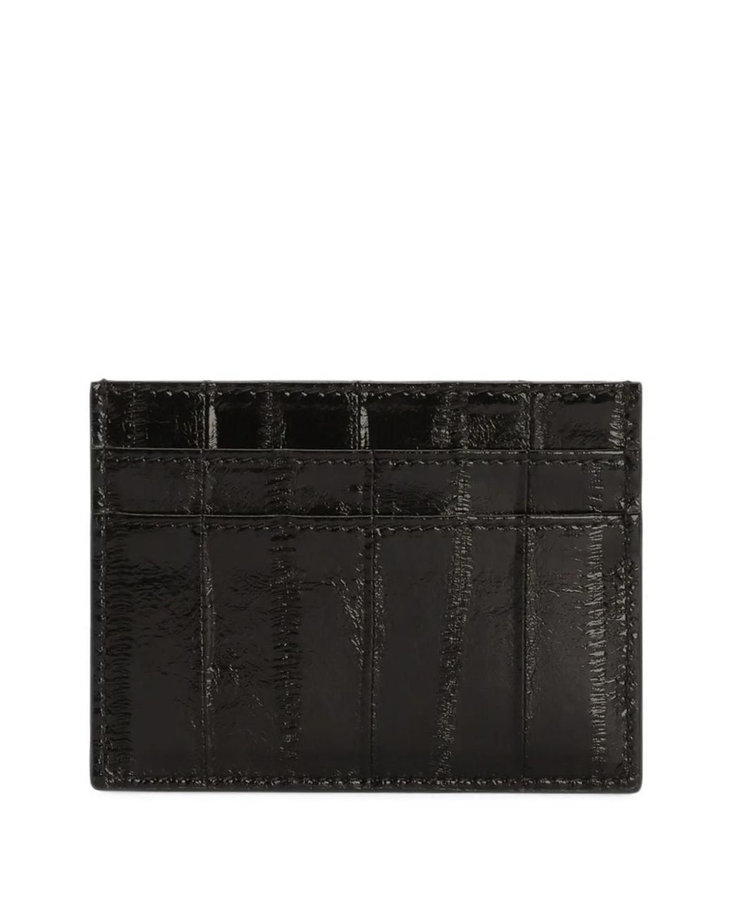 Dolce & Gabbana Black Eel Card Holder