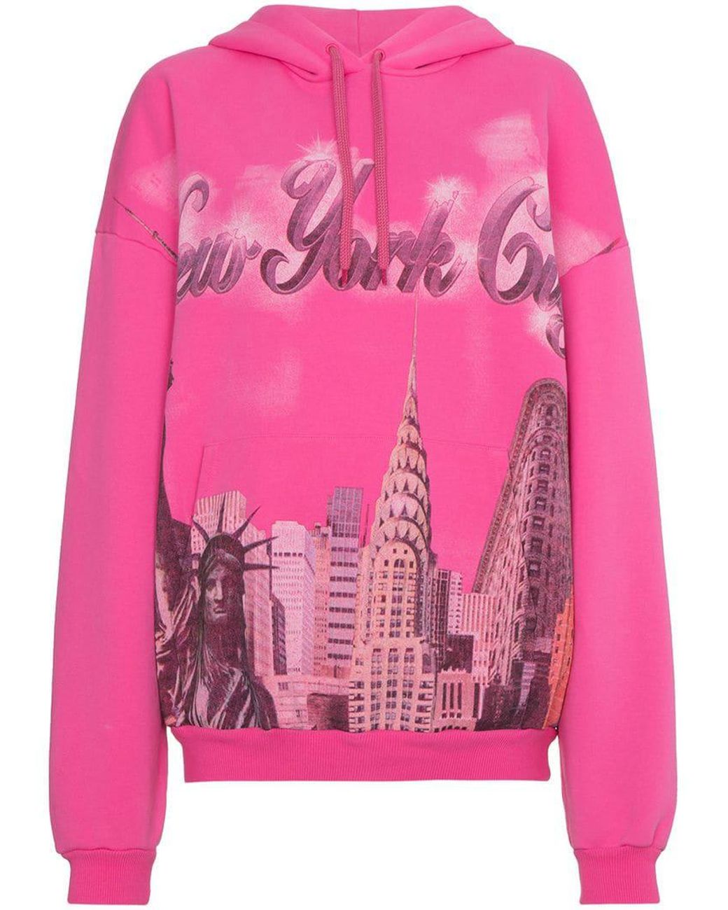 Balenciaga New York Hoodie in Pink | Lyst Canada