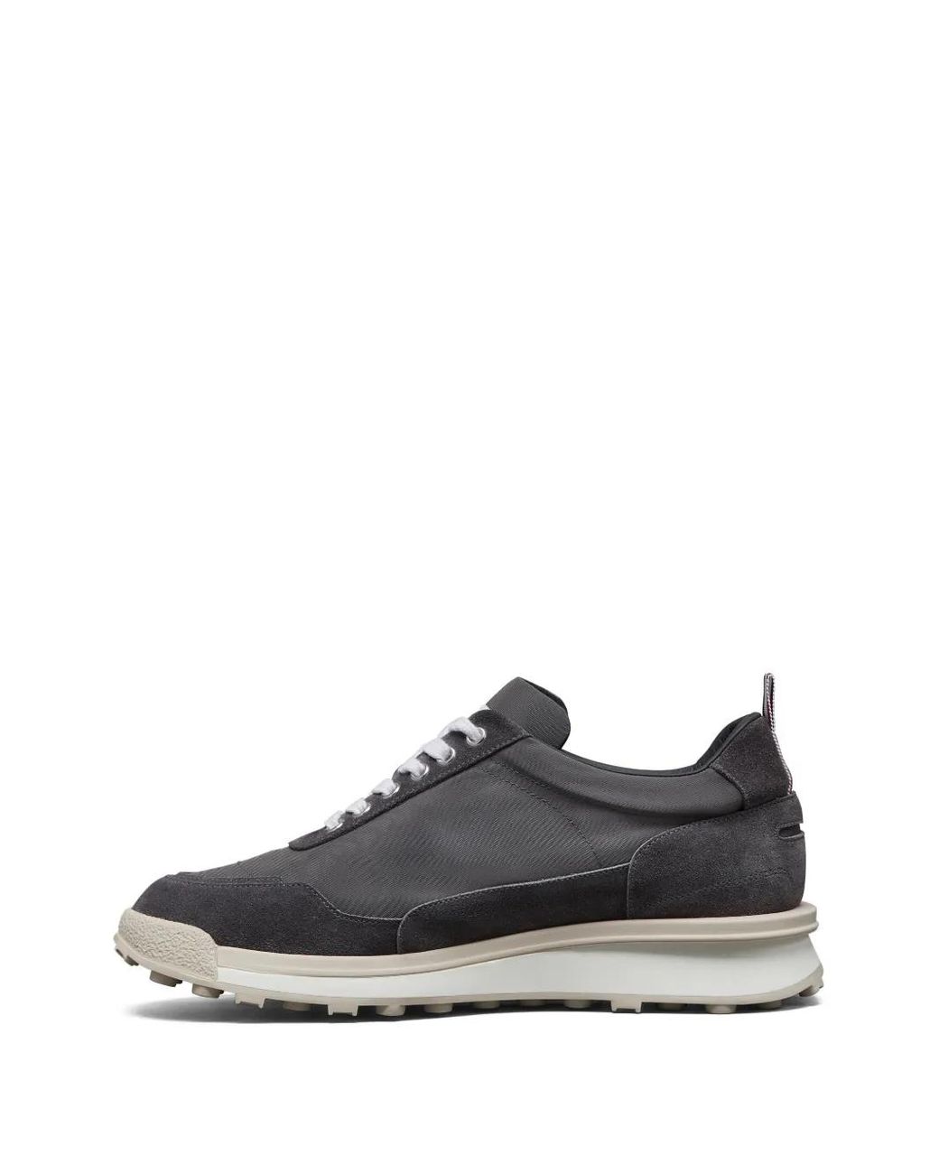 Thom Browne Black Double Tech Nylon Alumni Sneakers for men