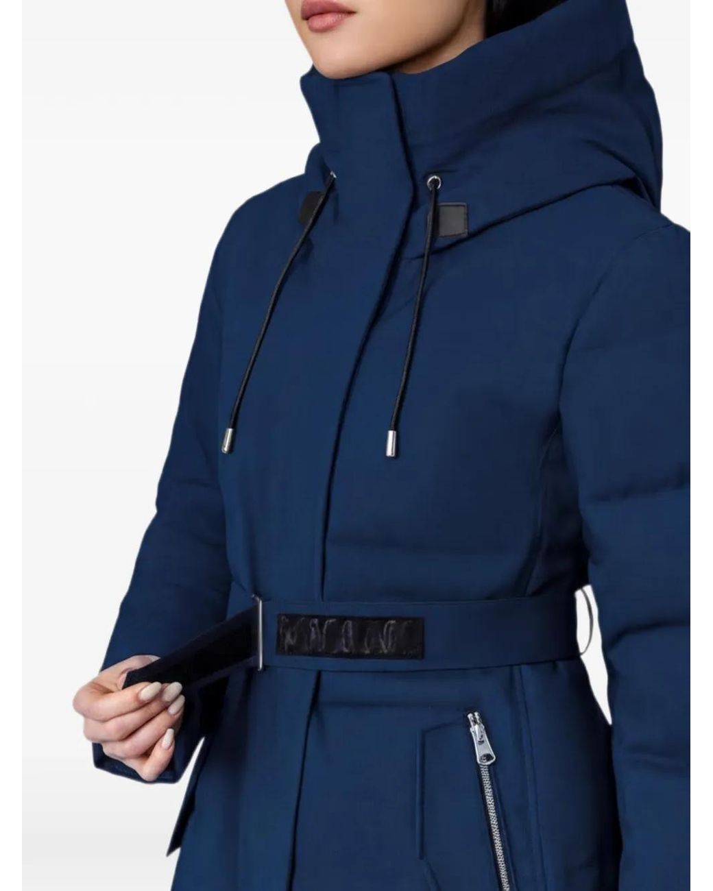 Mackage Blue Shyla-Nfz Quilted Belted Coat