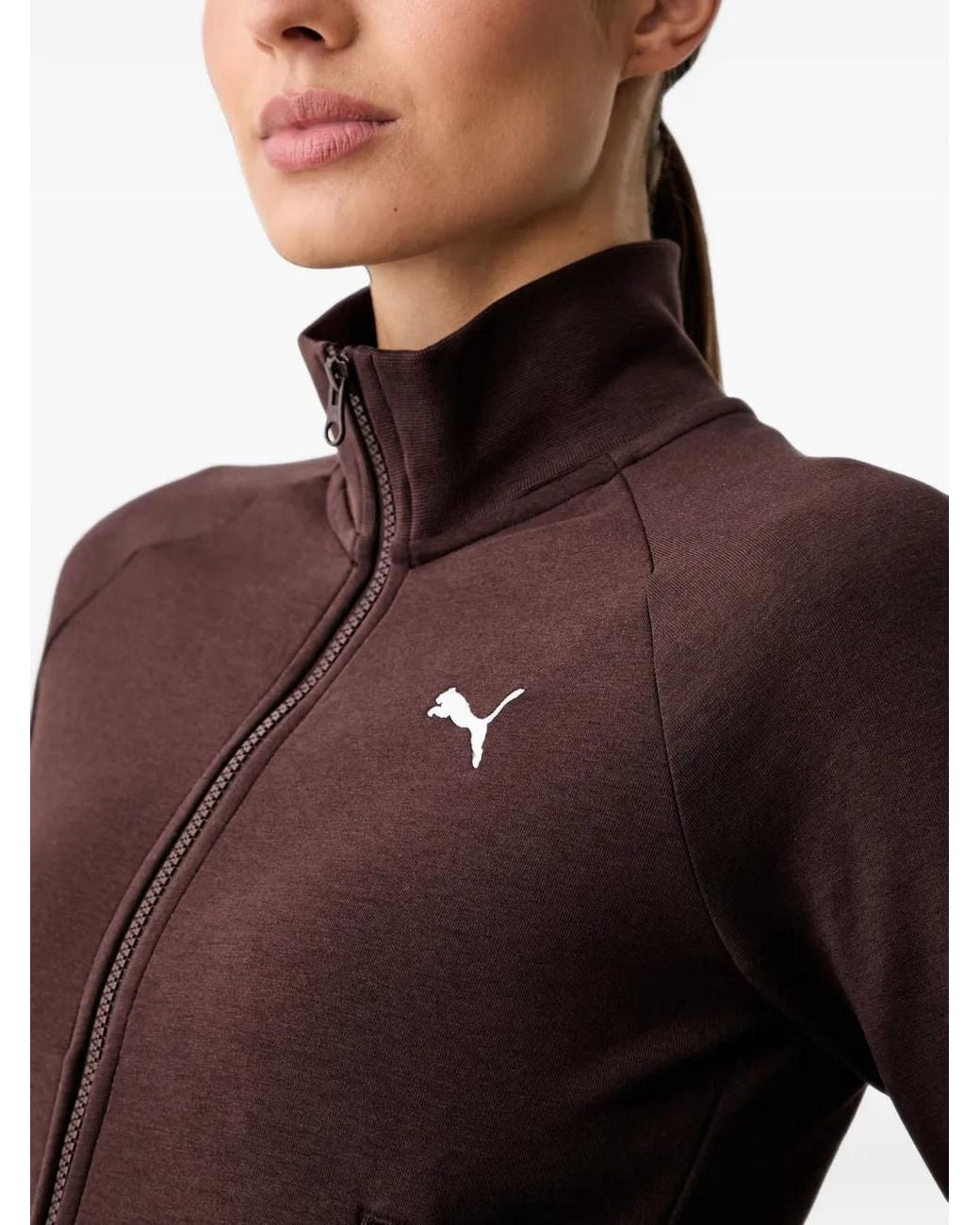 PUMA Logo-Embroidered Raglan-Sleeve Sweatshirt