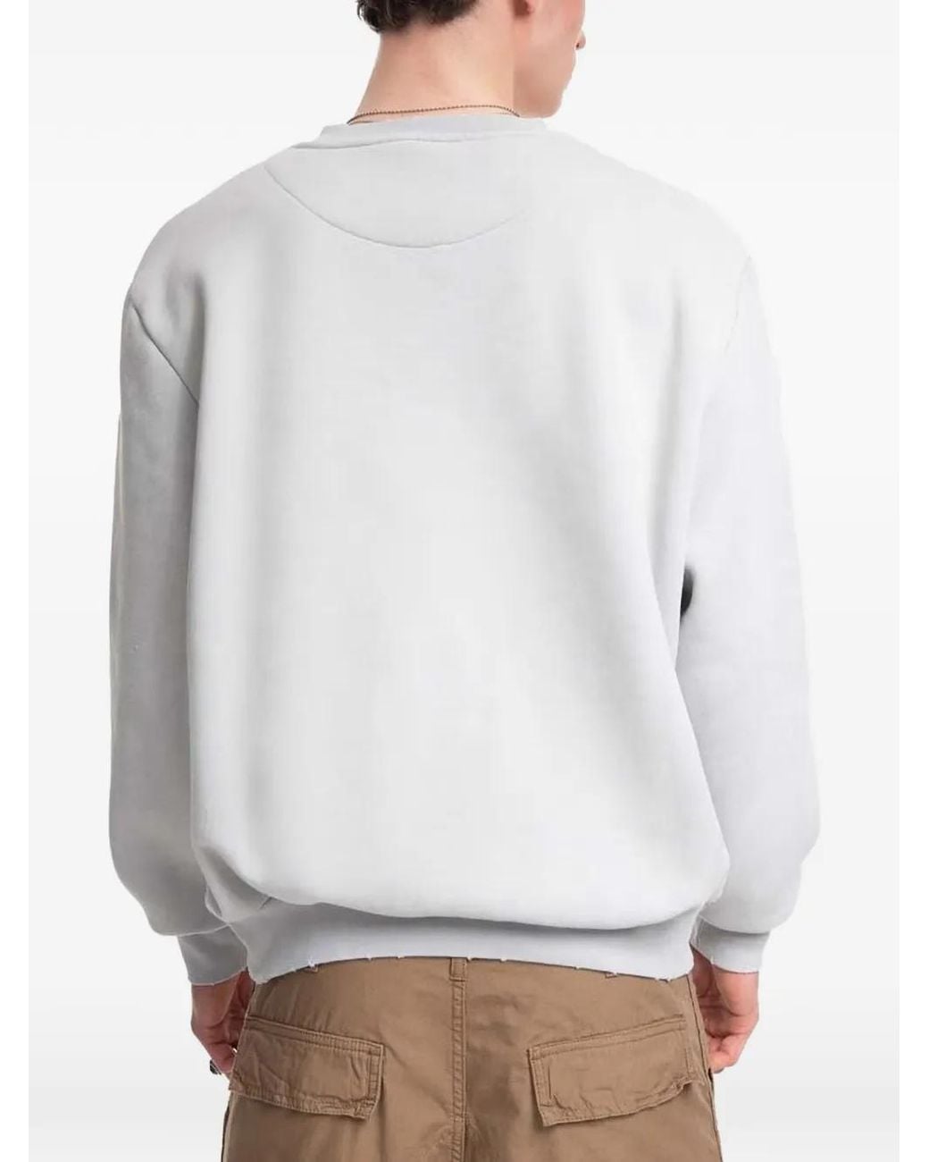 Karlkani Gray Logo-Embroidered Sweatshirt for men