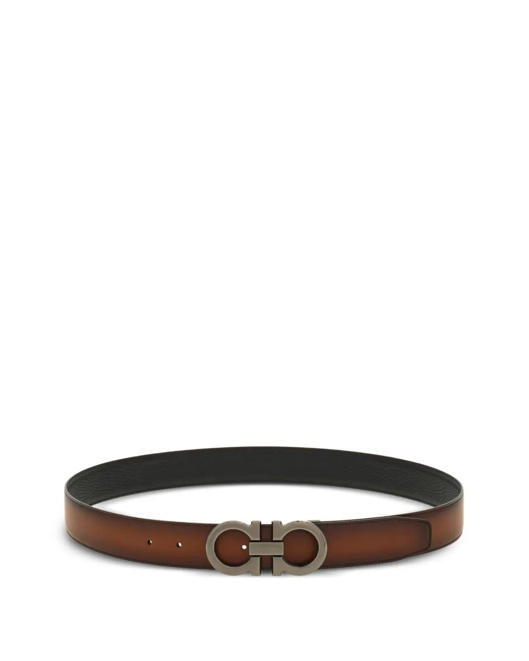 Cinturón Reversible Con Hebilla Rectangular Ferragamo de hombre de color White