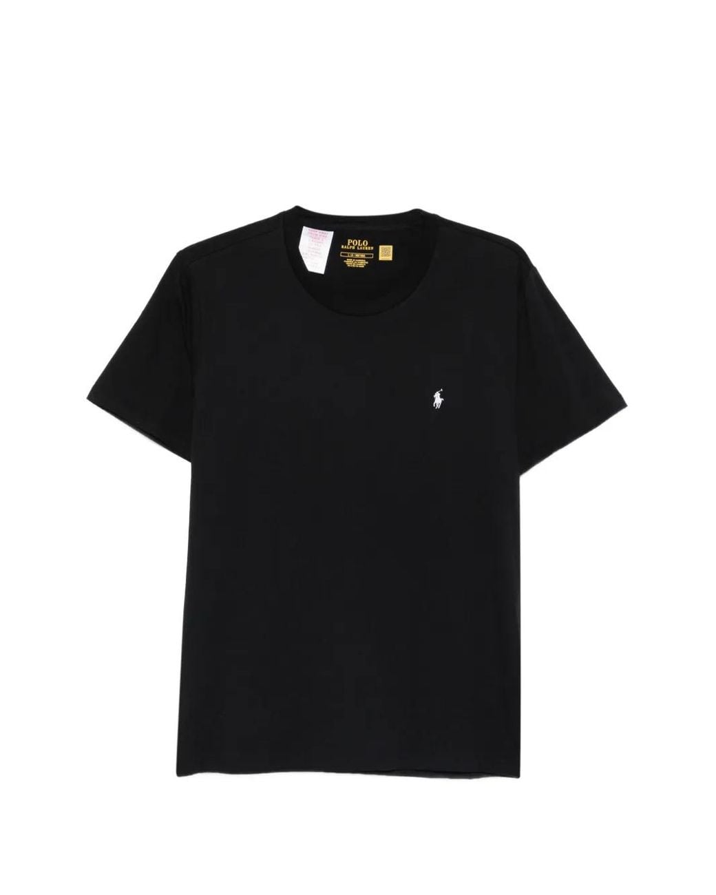 Polo Ralph Lauren Black Polo Pony-Embroidered T-Shirt for men