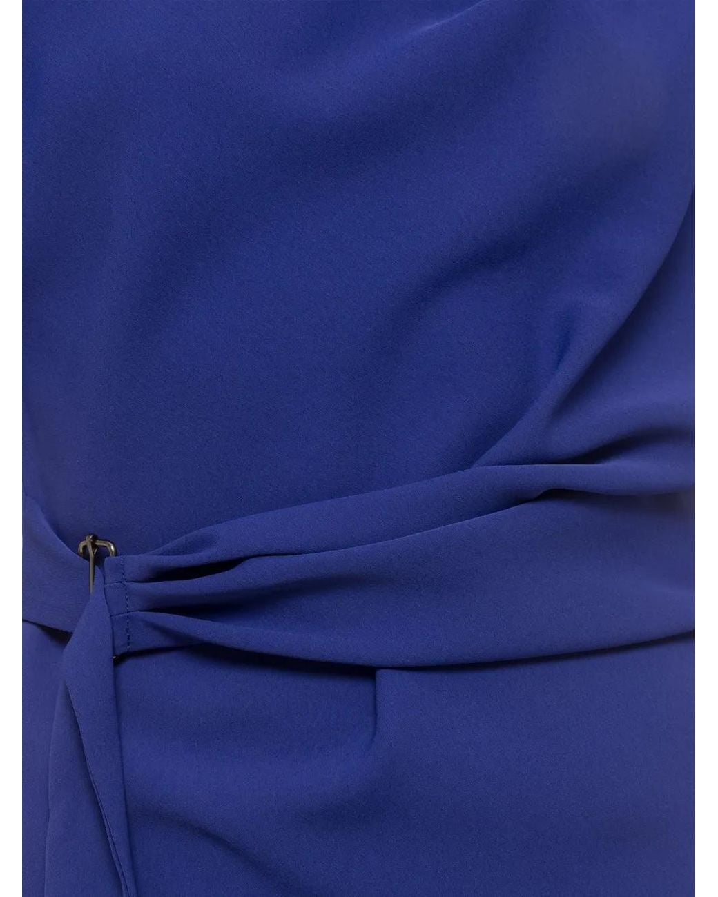 Nissa Blue Draped Top