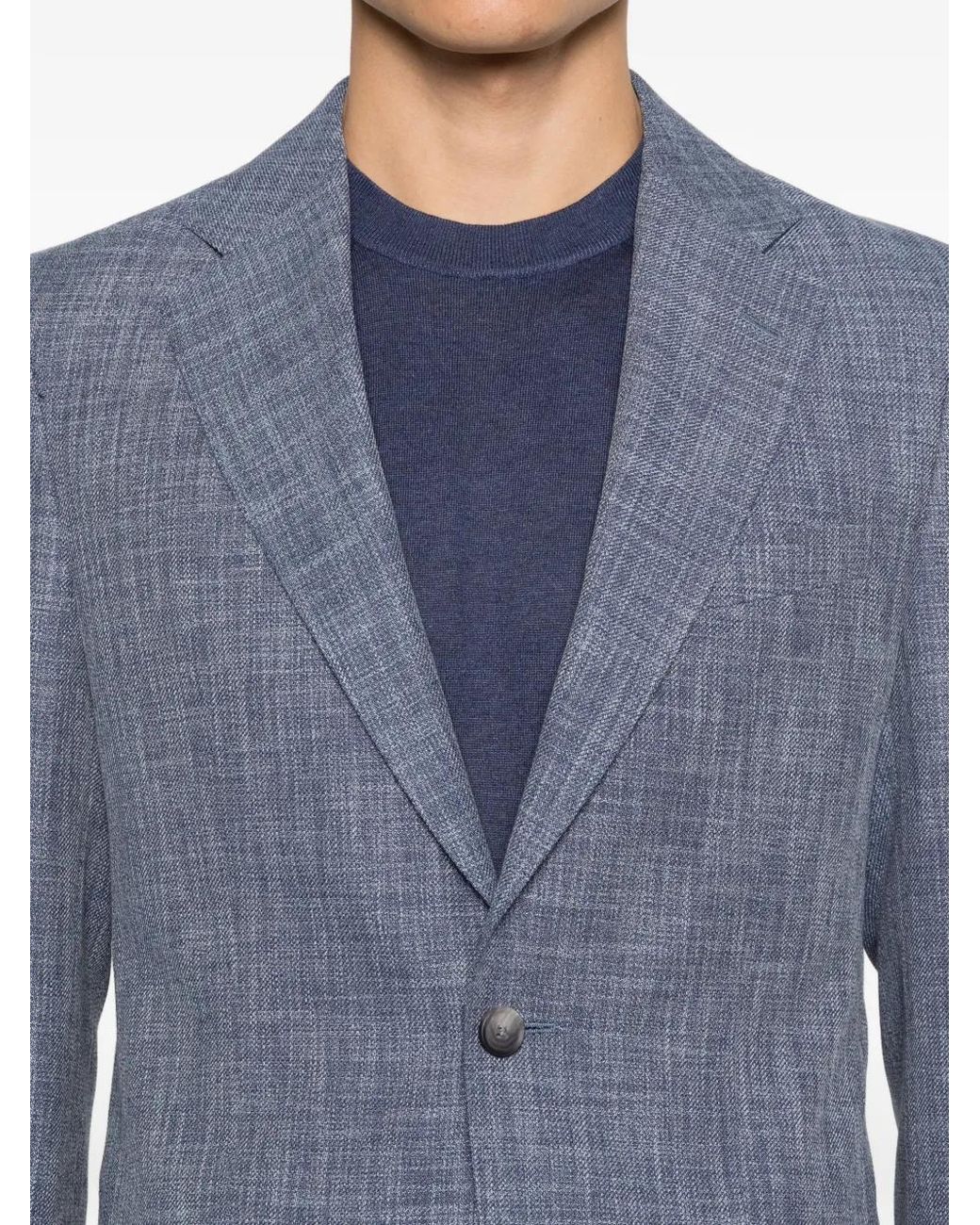 Boss Blue Two-Piece Slim-Fit Suit for men