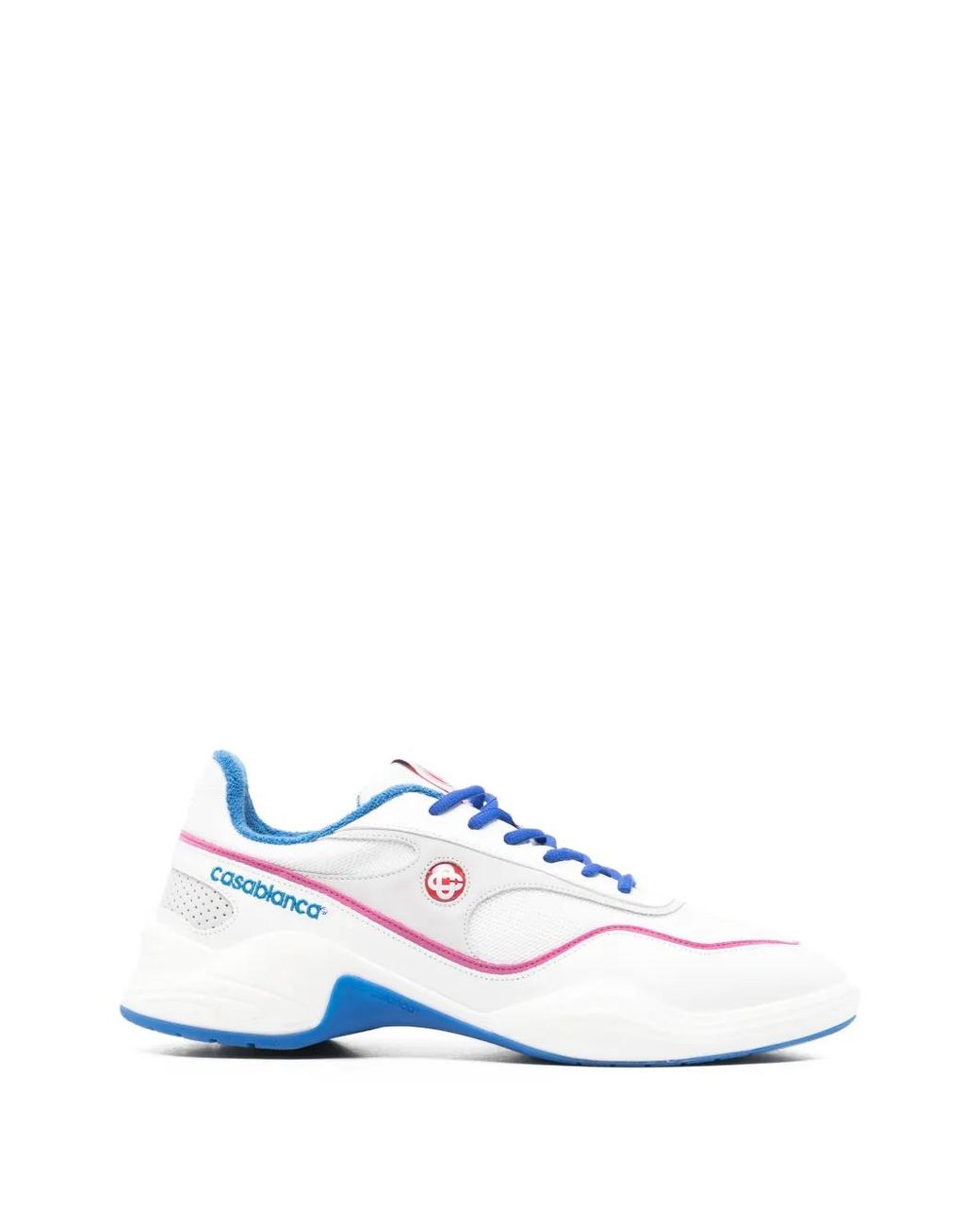 Casablanca White Logo Trim Sneakers for men