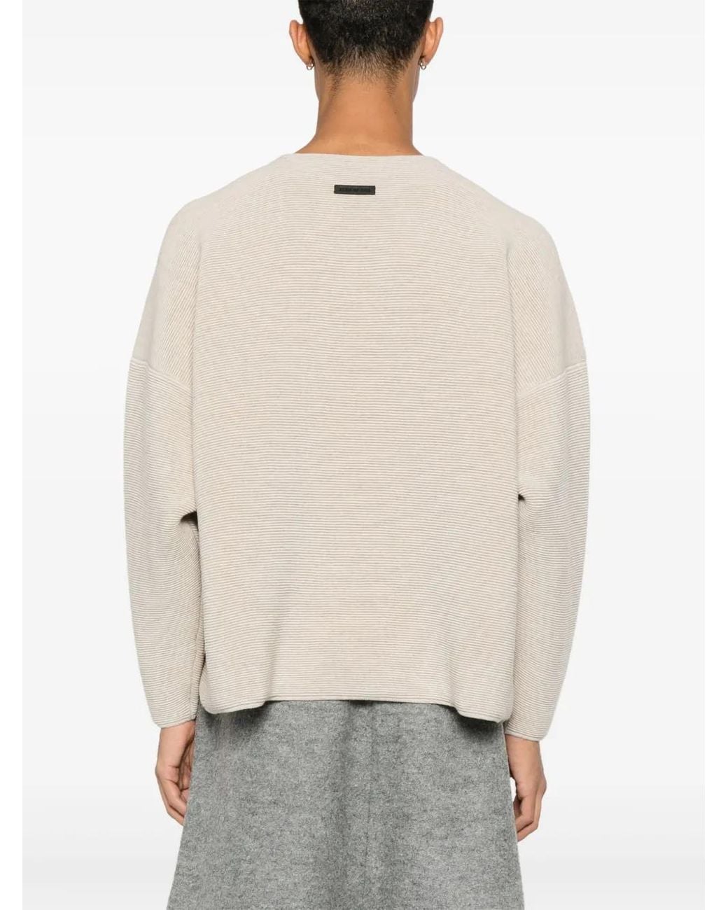 Fear Of God Natural Ottoman Straight Neck Sweater for men