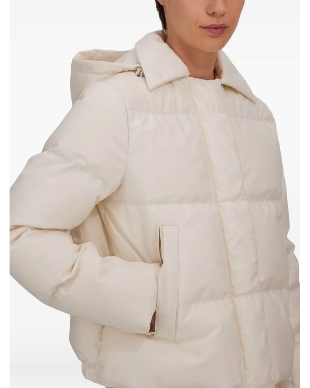 Herno White Hooded Padded Jacket