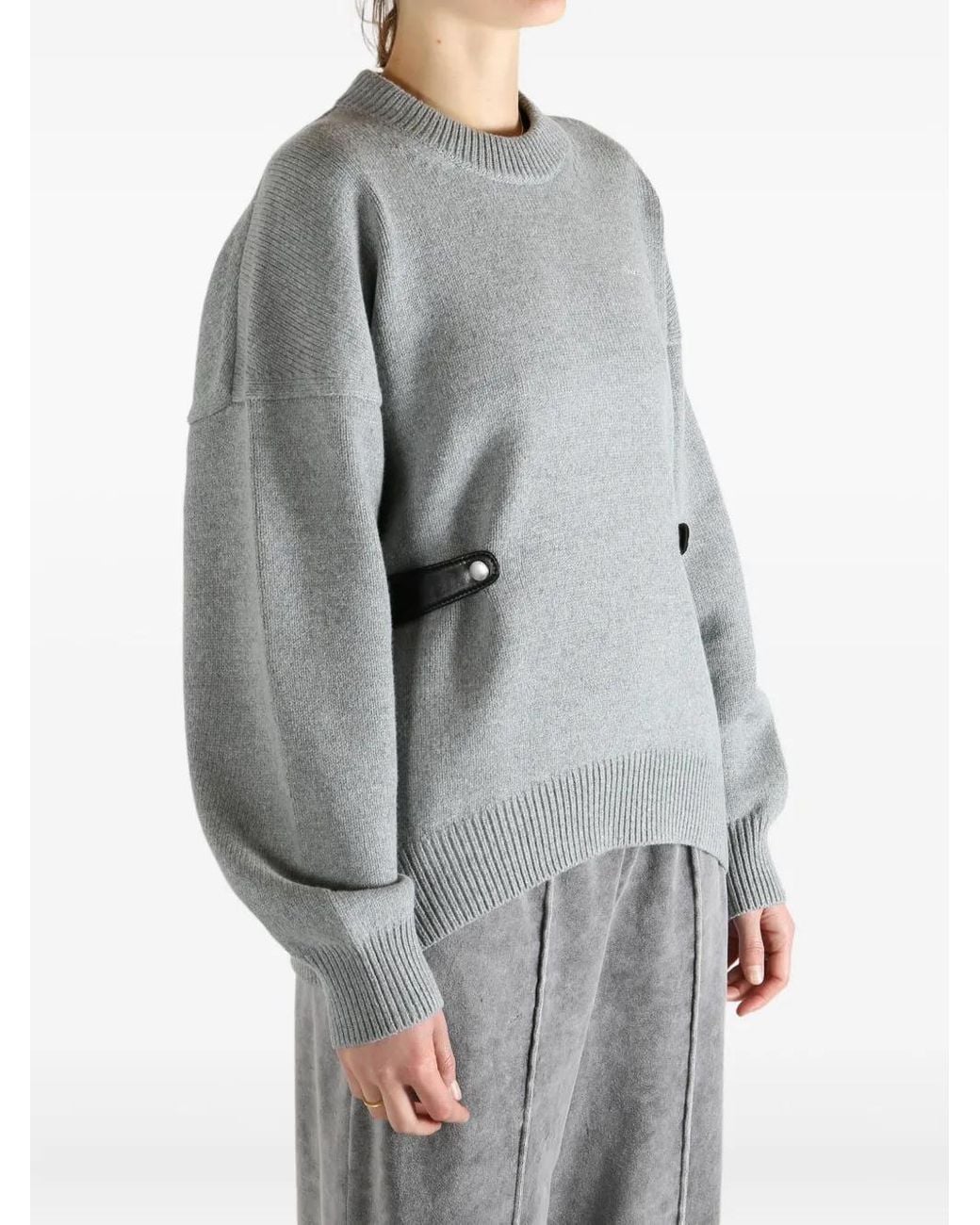 Alexander Wang Gray Detail Sweater