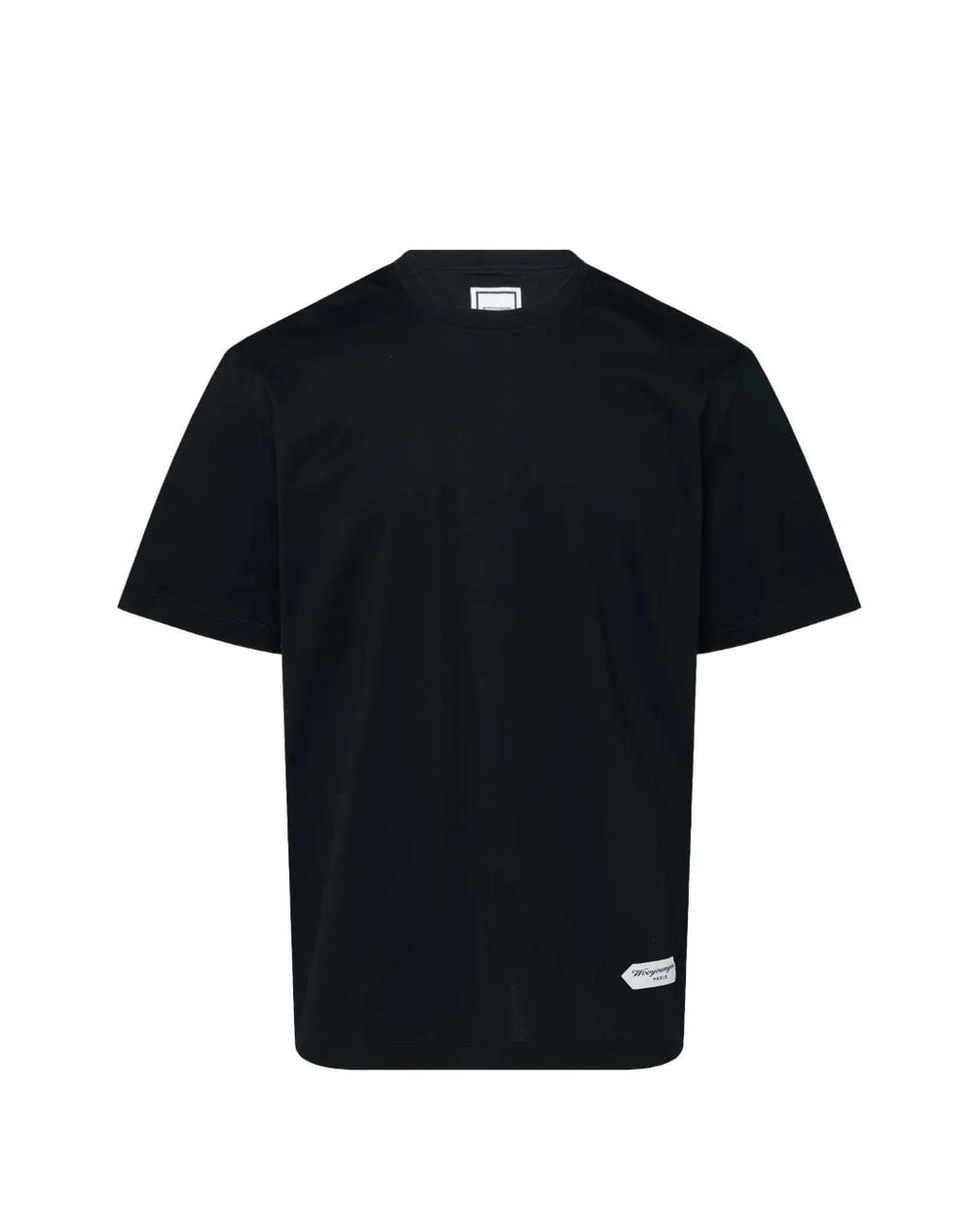 Wooyoungmi Black Logo-Patch T-Shirt for men