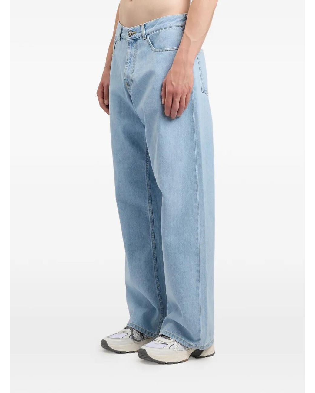 Palm Angels Blue Five-Pockets Jeans for men