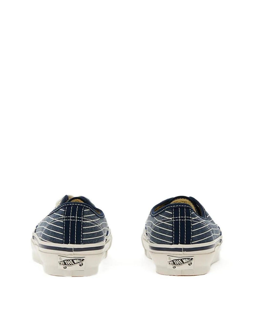 Vans Blue Authentic Printed Low-Top Sneakers