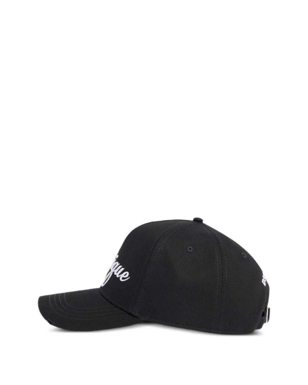 DSquared² Black Iconique Baseball Cap for men